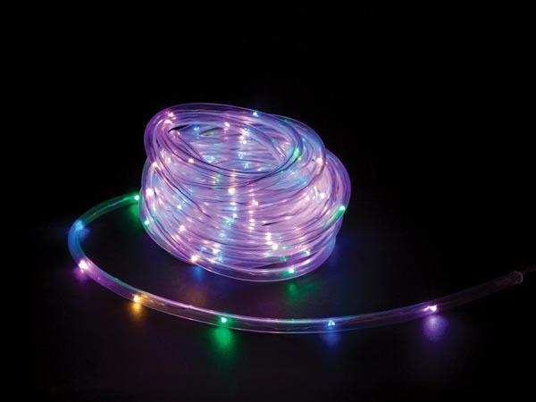 Microlight LED - 6 m - 120 flerfarvede lamper - transparent kabel - 12V - Light Creations