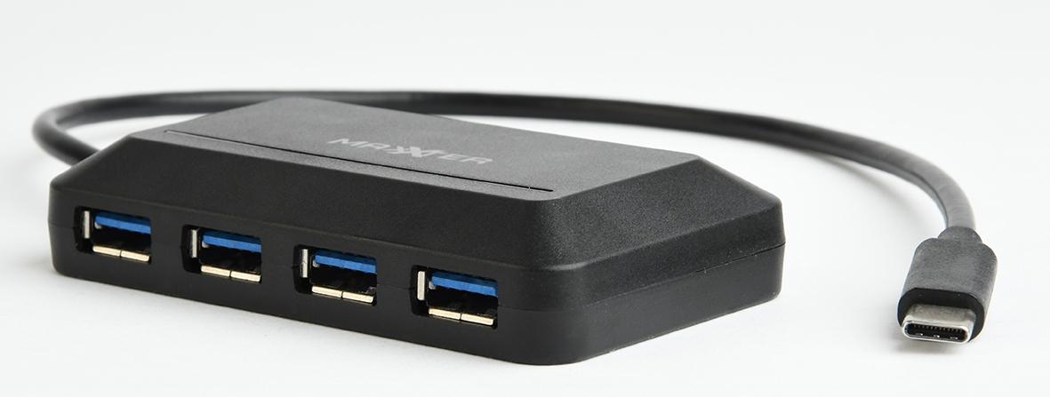 4-ports USB 3.1 Type-C Hub - Maxxter