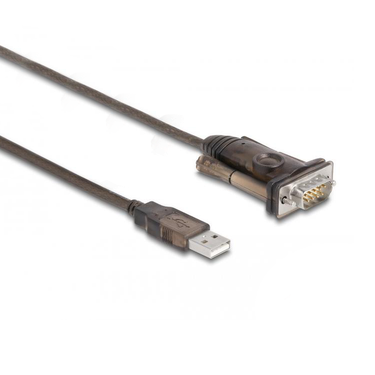 Delock Adapter USB 2.0 Type-A til 1 x Seriell RS-232 D-Sub 9-polet stik med - Delock