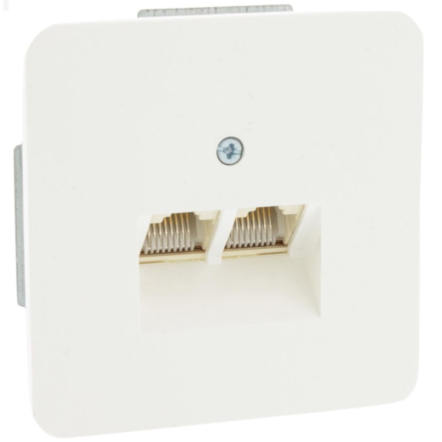 Stikkontakt - 2x8-polet - Peha