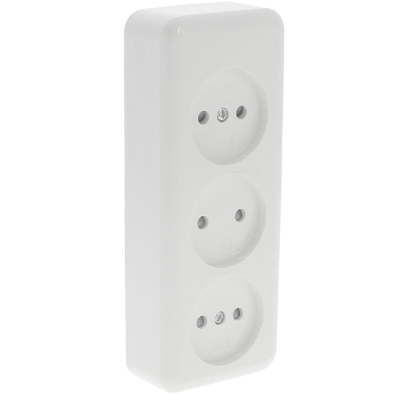 Opbygnings-stikkontakt - 3-vejs - Q-LINK