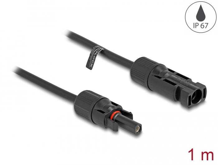 Delock MC4 Solarkabel Stikprop til Stikkontakt 1 m sort