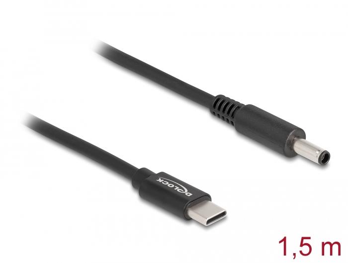 Delock Notebook-ladekabel USB Type-C™ stik til Dell 4,5 x 3,0 mm stik - Delock