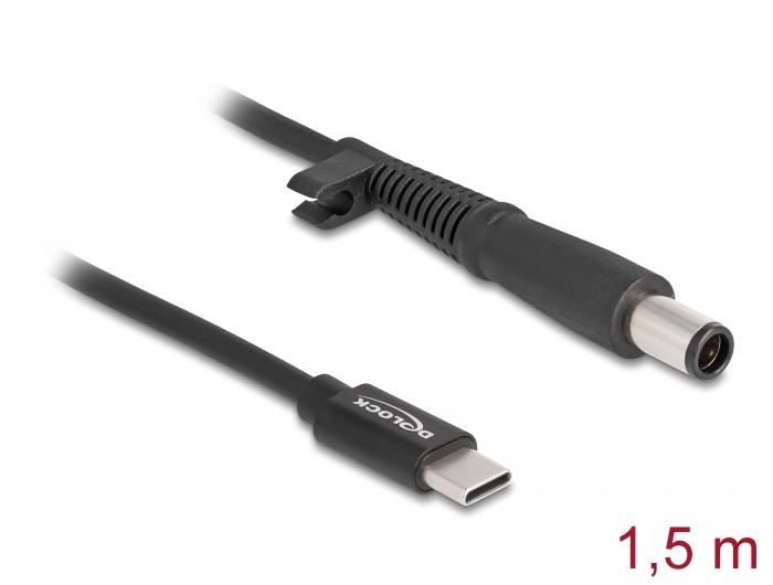 Delock Notebook-opladerkabel USB Type-C™ Stik til HP 7,4 x 5,0 mm Stik - Delock