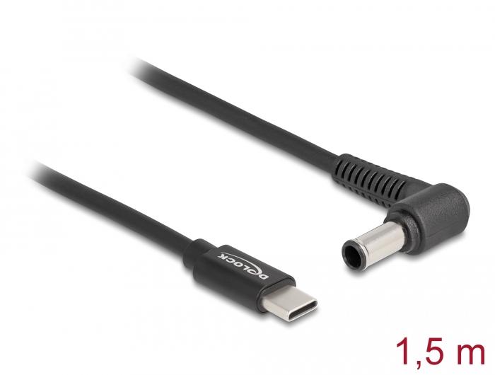Delock Notebook-opladerkabel USB Type-C™ stik til Sony 6,0 x 4,3 mm stik - Delock