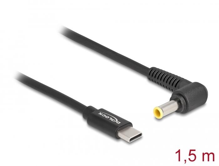 Delock Notebook-opladerkabel USB Type-C™ Stik til Samsung 5,5 x 3,0 mm St - Delock