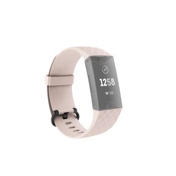 Armbånd til Fitbit Charge 3/4, udskiftningsarmbånd, universelt, rosa - Hama