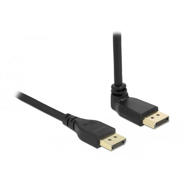 Delock DisplayPort 1.2 Kabel Stik lige til Stik 90 skråt op - Delock