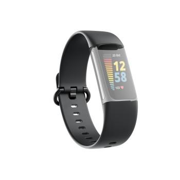 Armbånd til Fitbit Charge 5, udskiftningsarmbånd, universelt, sort. - Hama