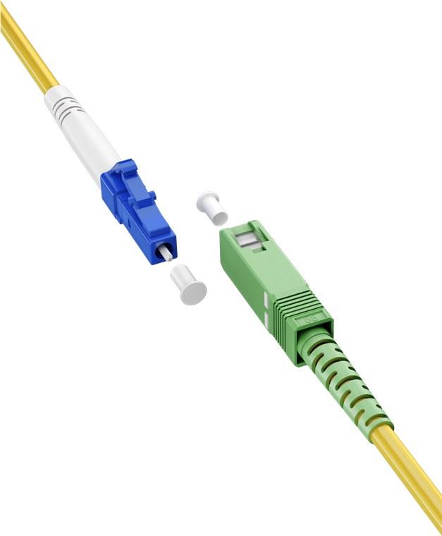 Optisk fiberkabel - SC-APC - LC-UPC - Goobay