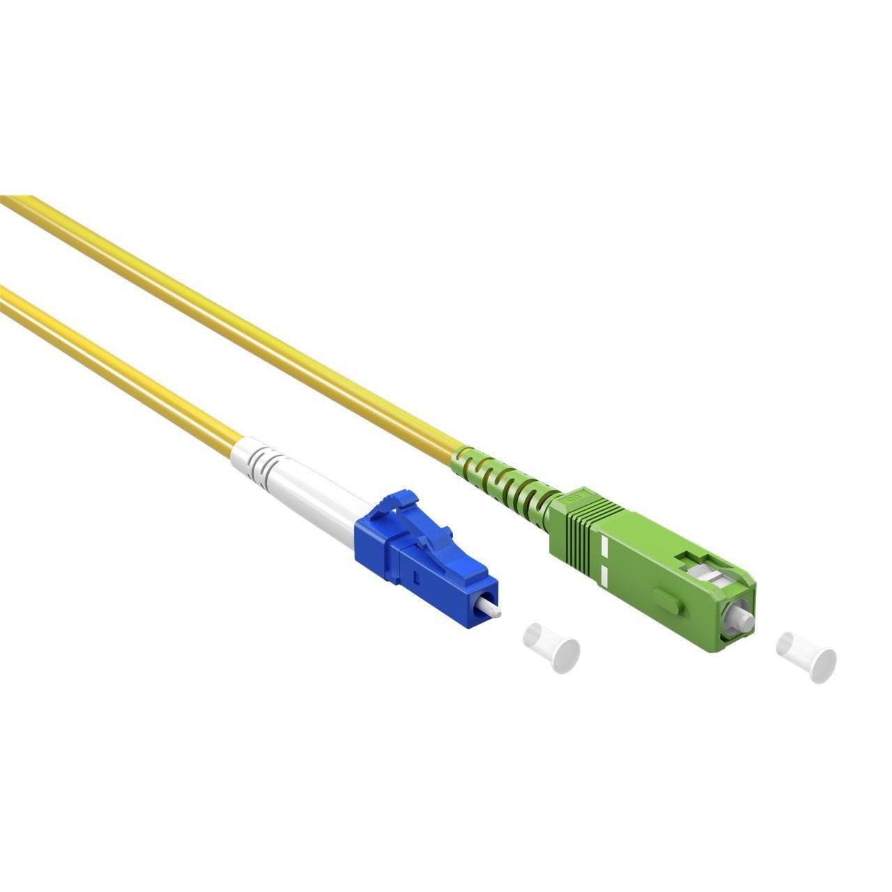 Fiberkabel (FTTH), Singlemode (OS2) Gul, (Simplex), 3 m - Goobay