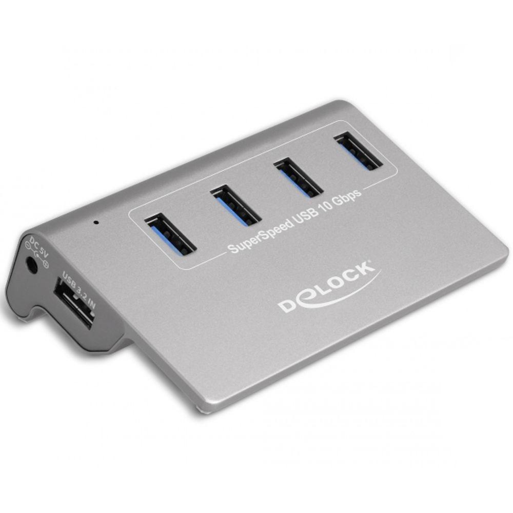 USB A 3.2 hub med fire porte og SuperSpeed 10 Gbps