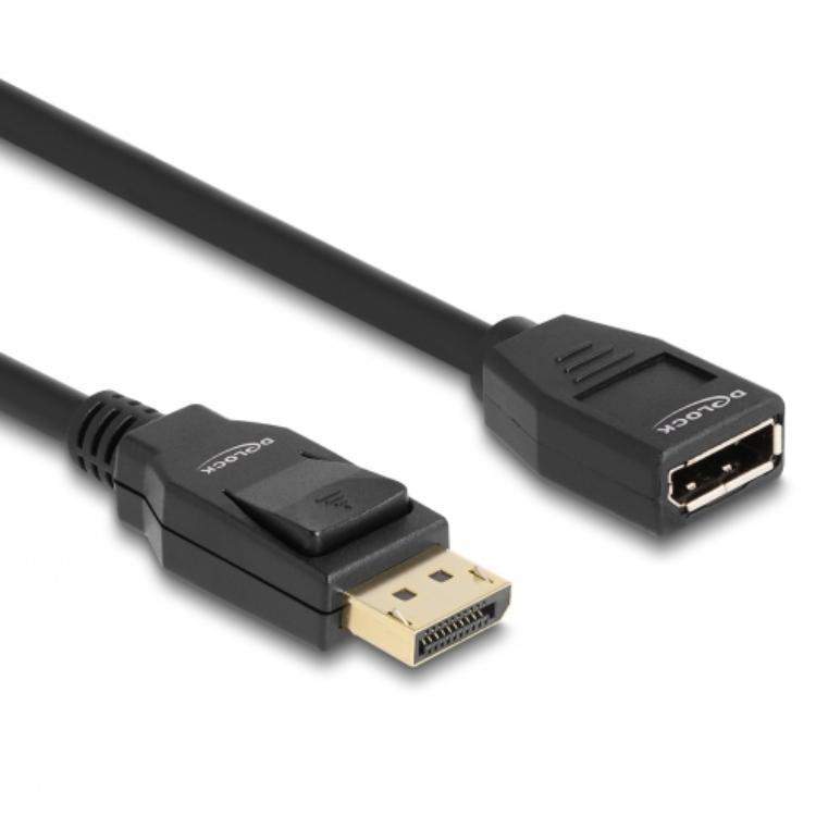 Delock DisplayPort 1.2 forlængerkabel 4K 60 Hz 2 m - Delock