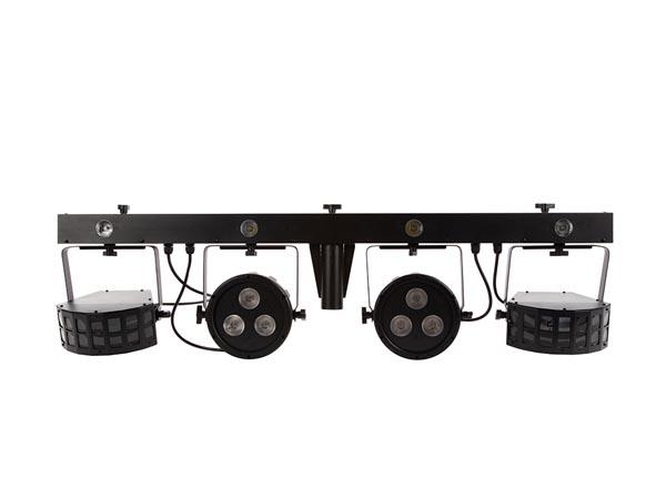 KOMPAKT DJ-LYS-SÆT - 2 LED-PAR + 2 DERBY - HQ-Power