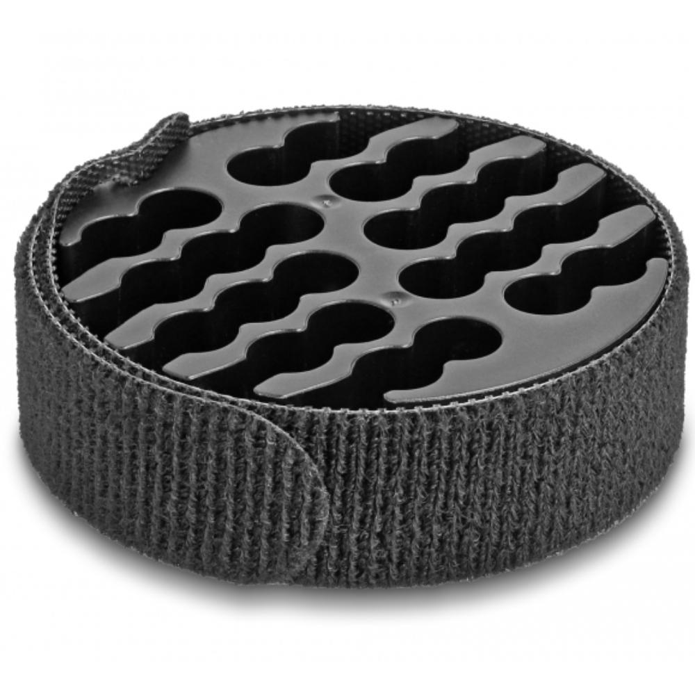 Delock Kabel-Organizer med velcro-kabelbinder sort