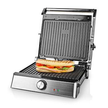 Kontaktgrill 2000 W 29 x 23 cm Justerbar temperatur Plast /... - Nedis
