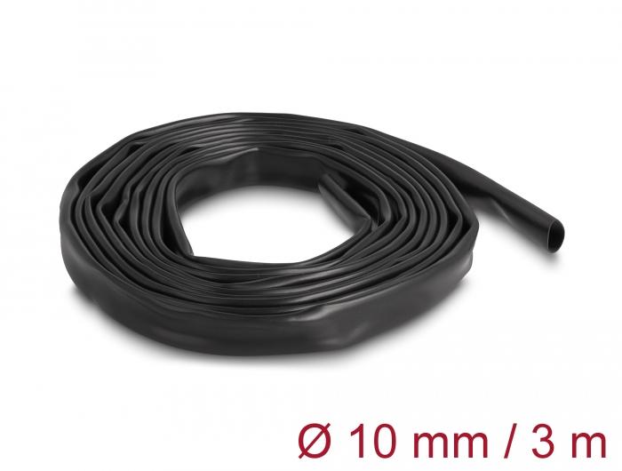 Delock PVC isoleringsslange 3 m x 10 mm sort