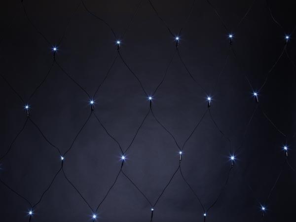 SPIKA LED - 2 x 2 m - 144 LEDs - hvid - sort kabel - 36 V - Vellight
