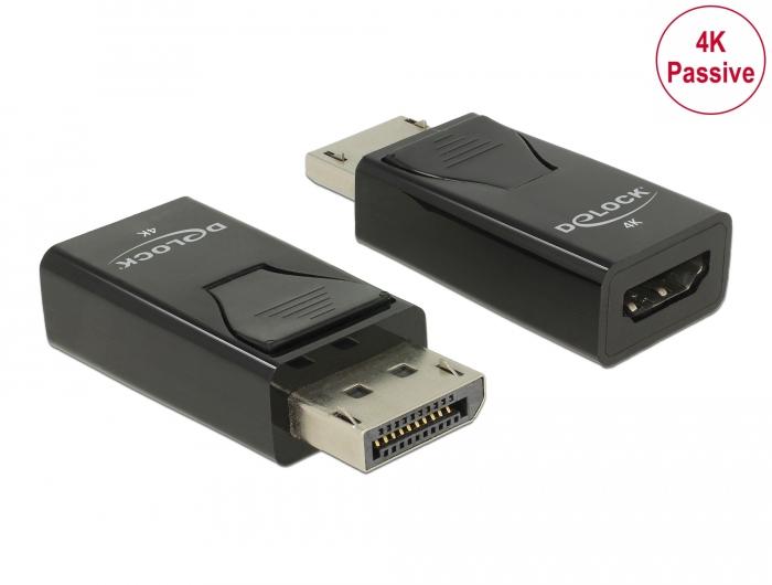 4K DisplayPort 1.2 til HDMI adapter passiv