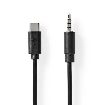 USB-C™ Adapter USB 2.0 USB-C™ Male 3,5 mm Male 1,00 m Rund - Nedis