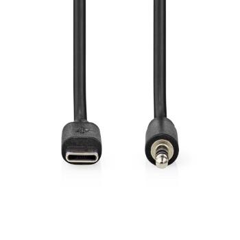 USB-C™ Adapter USB 2.0 USB-C™ Male 3,5 mm Male 1,00 m Rund - Nedis