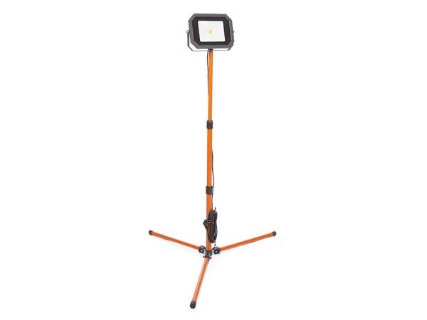 MOBIL LED-ARBEJDSLYGTE PÅ STATIV - 50 W - 4000 K - 5 m Kabel + EU-stik - Perel