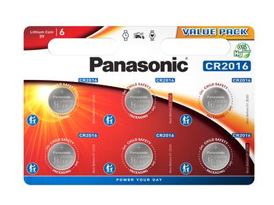 Panasonic Lithium CR2016 Blister 6 - Panasonic