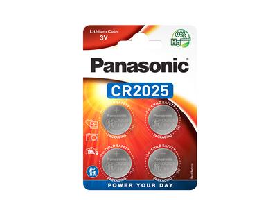 Panasonic Lithium CR2025 Blister 4 - Panasonic