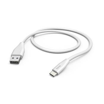 Ladekabel, USB-A - USB-C, 1,5 m, hvid - Hama