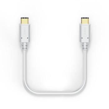 Opladerkabel, USB-C - USB-C, 1,5 m, hvid - Hama