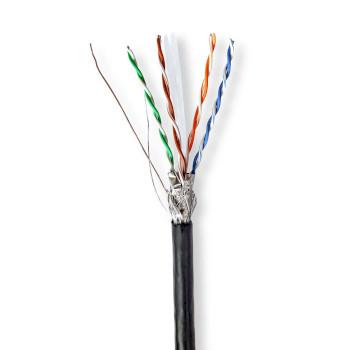 Netværkskabelrulle CAT6 Solid S/FTP CCA 305,0 m Udendørs