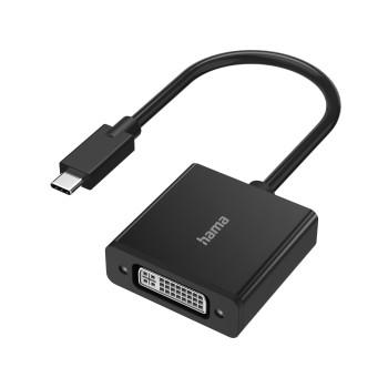 Videoadapter, USB-C-stik - DVI-stik, Ultra-HD 4K - Hama