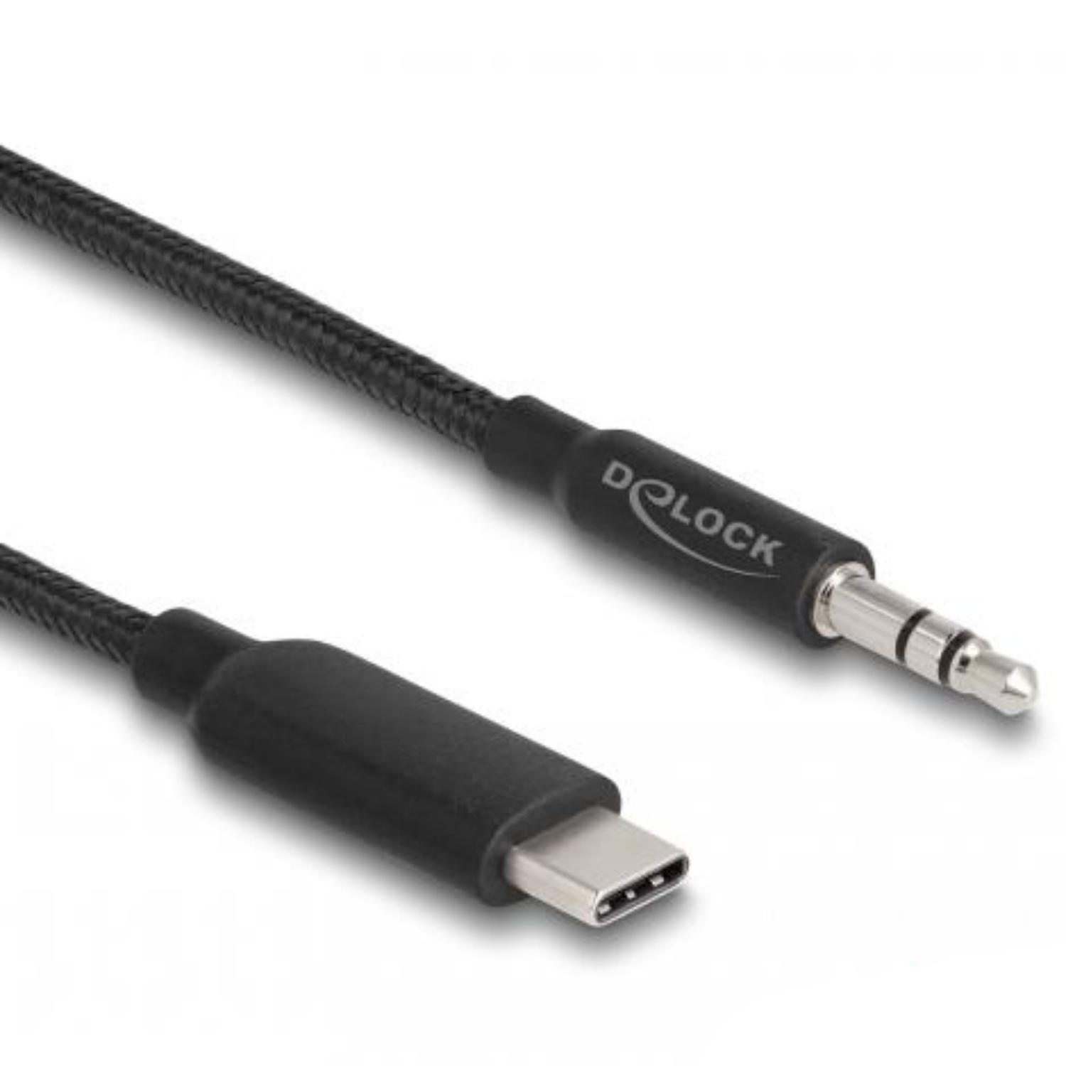 Delock Audio-stereokabel USB Type-C™-stik til 3,5 mm jackstik 3