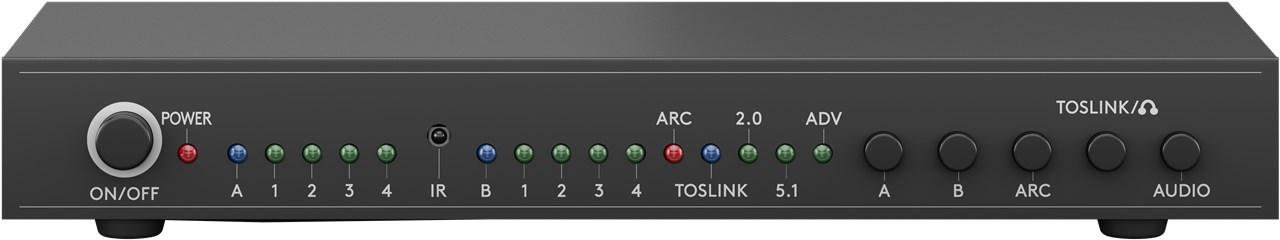 HDMI matrixswitch - 4 til 2 porte