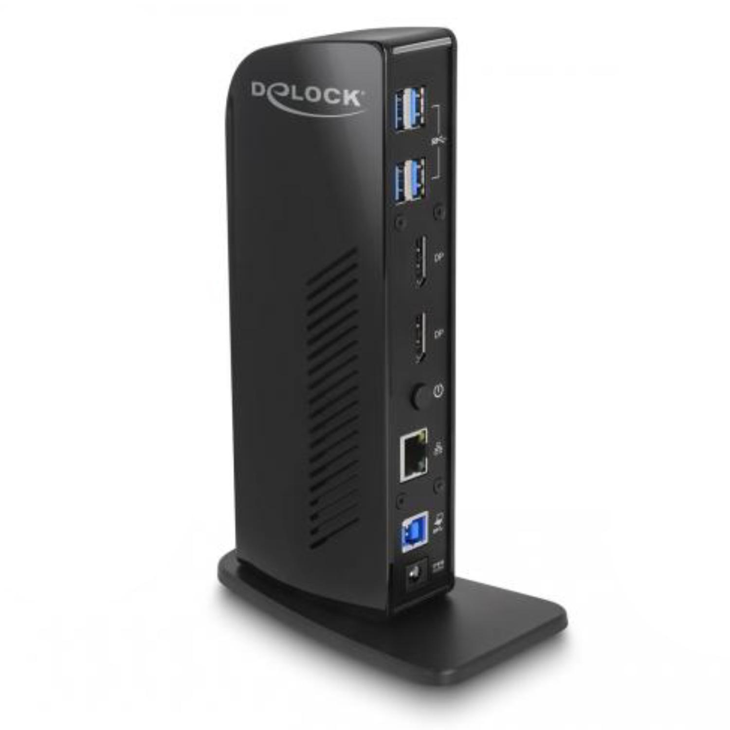 Delock USB-Dockingstation Dual DisplayPort 4K / USB 3.2 / LAN / Audio (Dis
