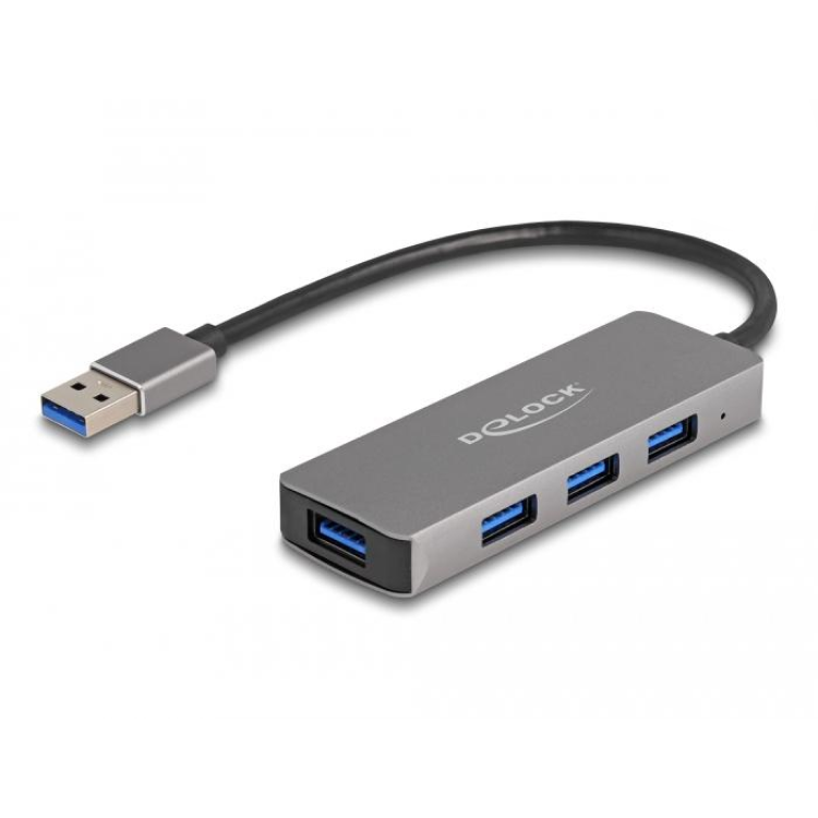 USB A hub med fire porte og busdrevet forbindelse