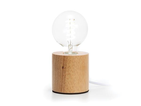 LAMP BASE - dekorativ lampfod - egetræ - cylinder - Vellight