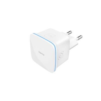 N300 WLAN-repeater, 2,4 GHz, til stikdåse, med LAN-tilslutning og WPS - Hama