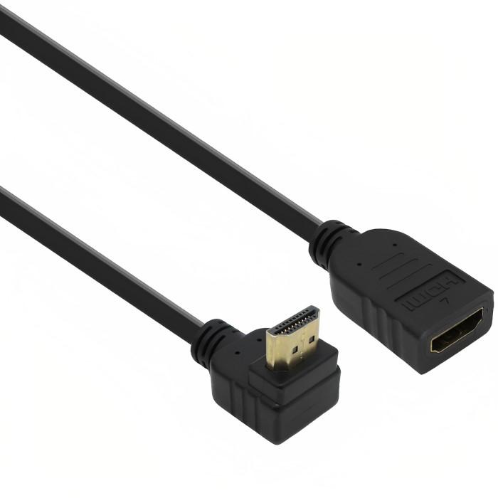 HDMI 1.4-forlængerkabel vinklet