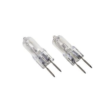 Halogen-fatningspære, GY6.35, 50W, varm hvid, 2 stk - Xavax