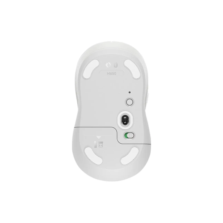 Logitech trådløs mus M650 L Bolt/Bluetooth hvid links - Logitech