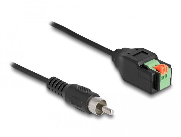 Delock Kabel Cinch Stik til Terminalblok 15 cm