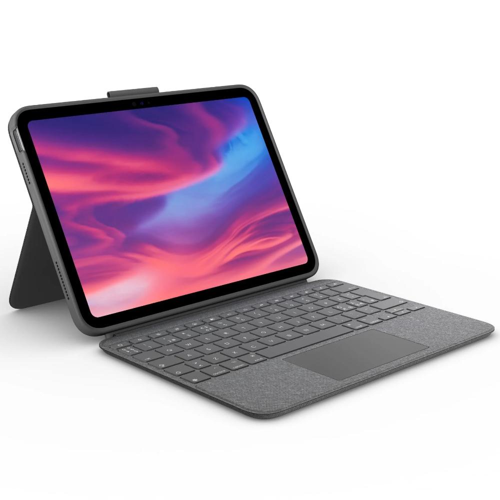 Logitech Combo Touch - Tastatur og folie