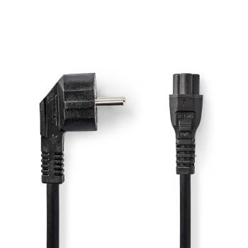 Strømkabel Type F (CEE 7/7) han IEC-320-C5 Vinklet Lige - Nedis