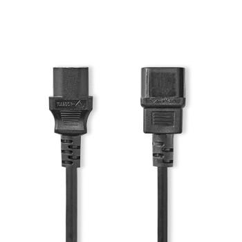 Strømkabel IEC-320-C14 IEC-320-C13 Lige Forniklet - Nedis