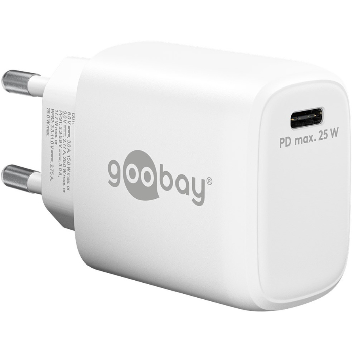 USB C-hurtigoplader - 25 watt - Hurtigoplader