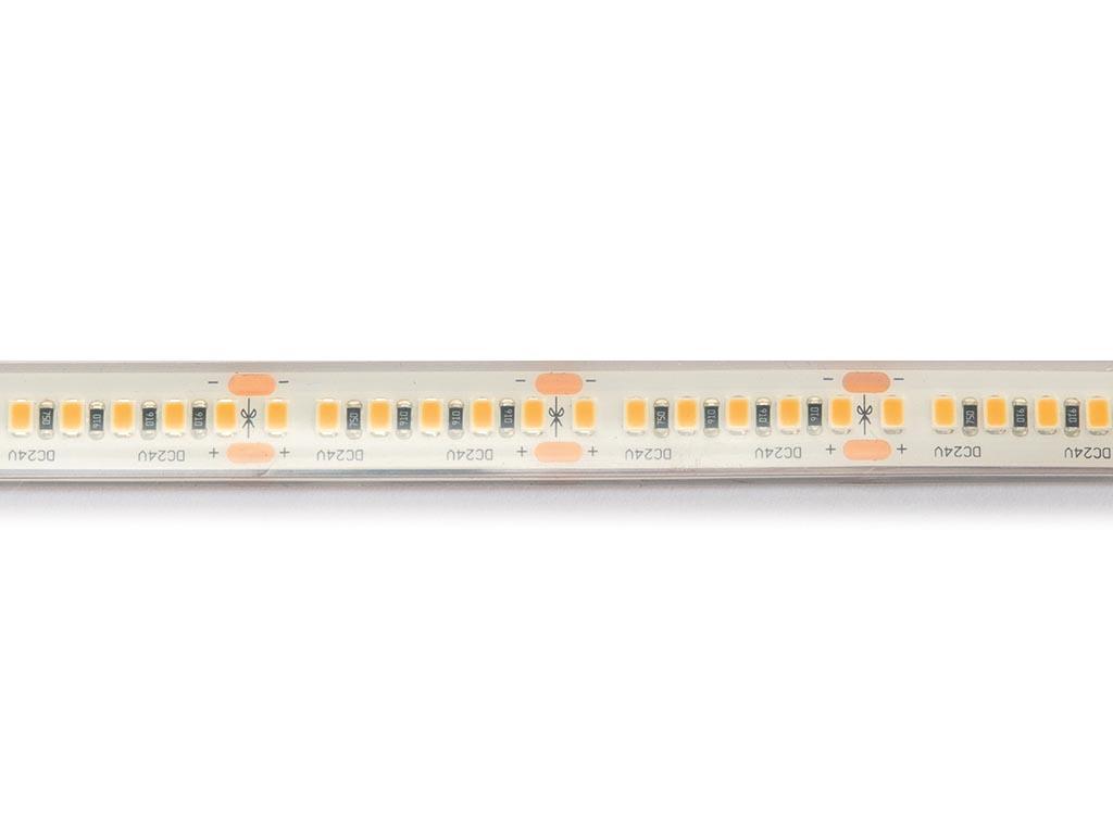 Fleksibel LED-stribe - hvid 3000K - 180 LEDs/m - 5 m - 24 V - IP68 - CRI90 - EtiamPro