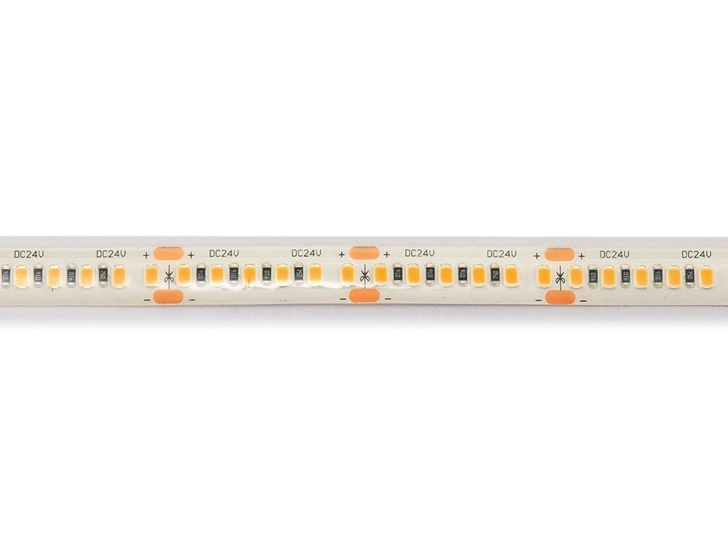 Fleksibel LED-stribe - hvid 3000K - 180 LEDs/m - 5 m - 24 V - IP61 - CRI90 - EtiamPro