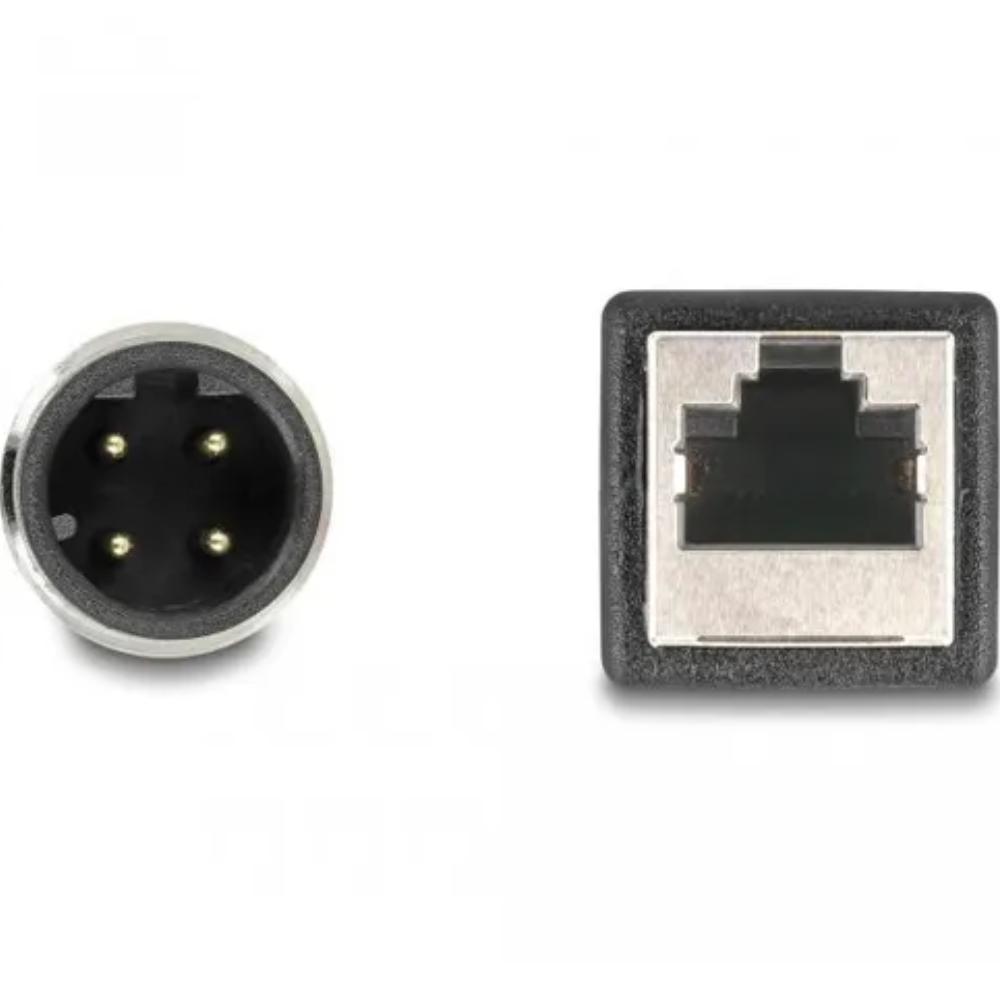 M12 D-kodet 4-pins til RJ45 adapterkabel