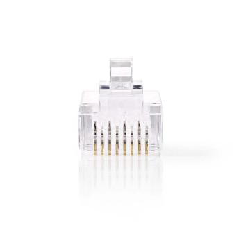 RJ45-Connector Han Flettet UTP CAT6 Lige Forgyldt 1 Stk - Nedis